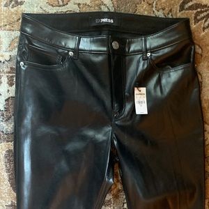 Express skinny stretch, faux leather, size 12, NWT